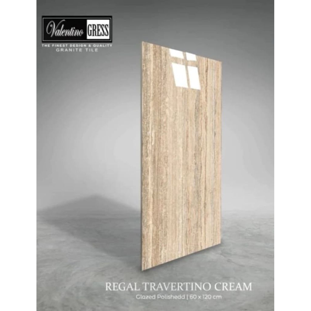 Granit 60x120 Regal Travertino Cream Glossy