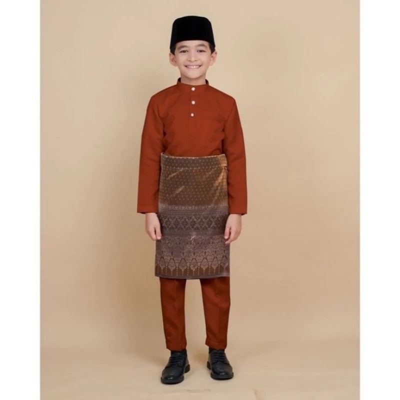 SETELAN PREMIUM BAHAN TOYOBO BAJU MELAYU PRIA / ANAK LAKI-LAKI TELUK BELANGA/BAJU KURUNG MELAYU PRIA