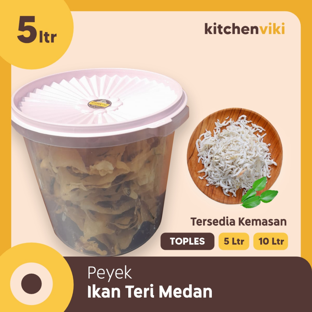 

Peyek Teri Medan Toples 5L 10L Kitchen Viki