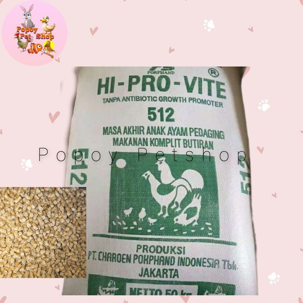 PAKAN AYAM HI PRO VITE 512 / LAYER AYAM / VOER