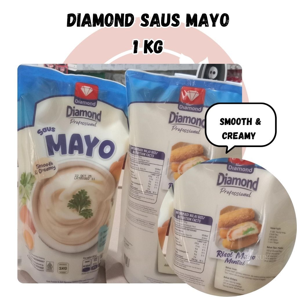 

Diamond saus mayo 1 kg/mayonais 1kg/ diamond mayo