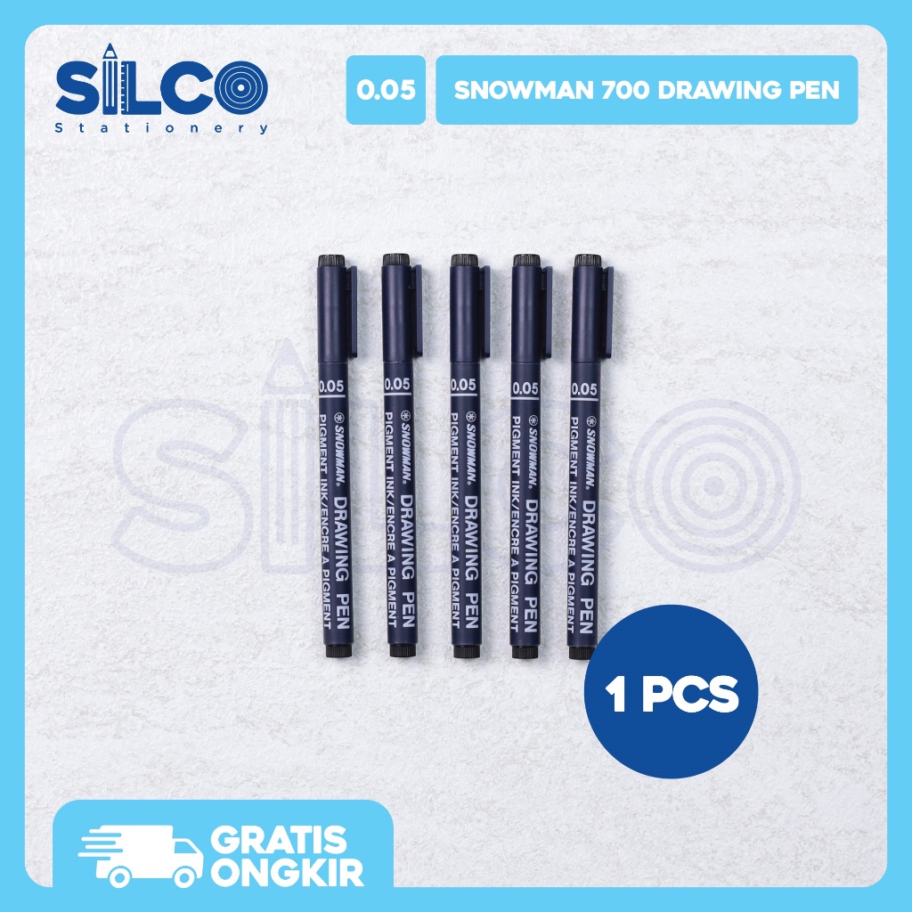 

Drawing Pen SNOWMAN FT-700 - Hitam [PCS]