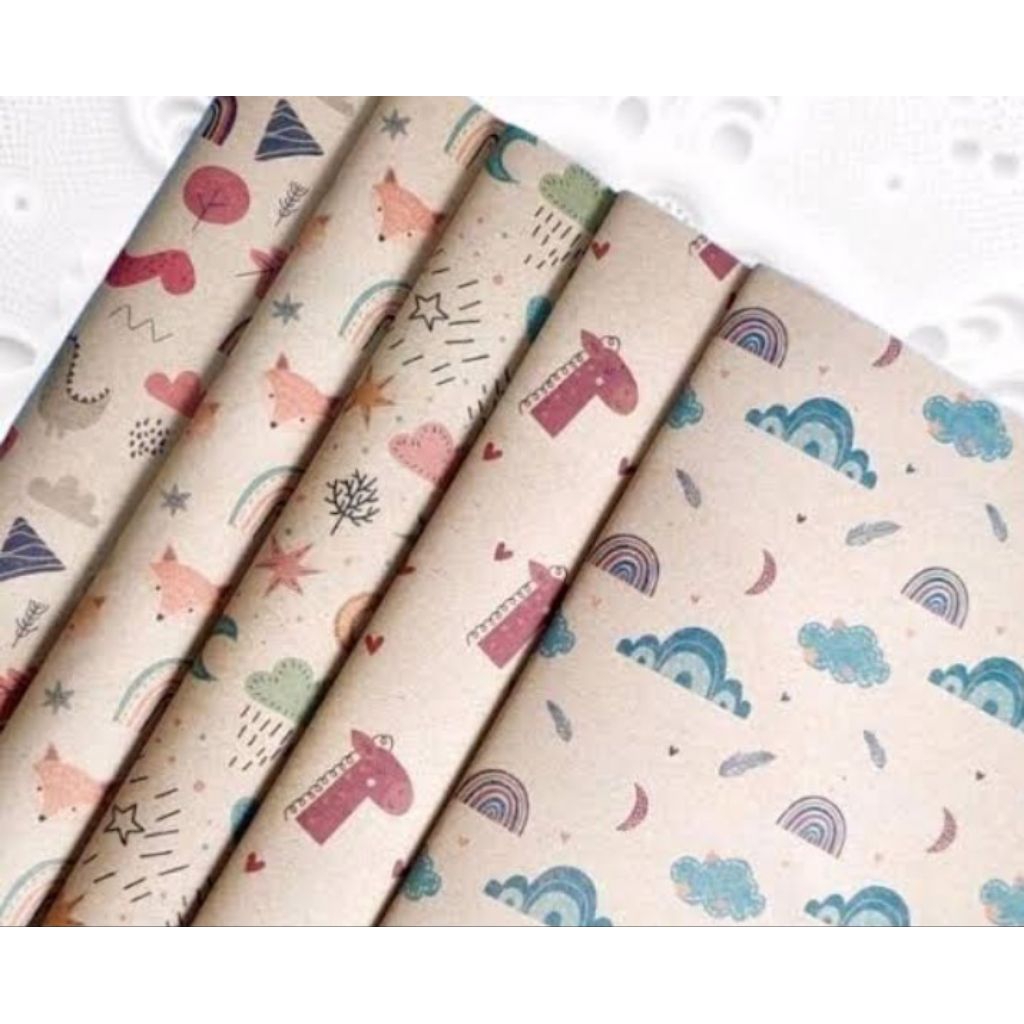 

KERTAS KADO COKLAT MOTIF DAN POLOS