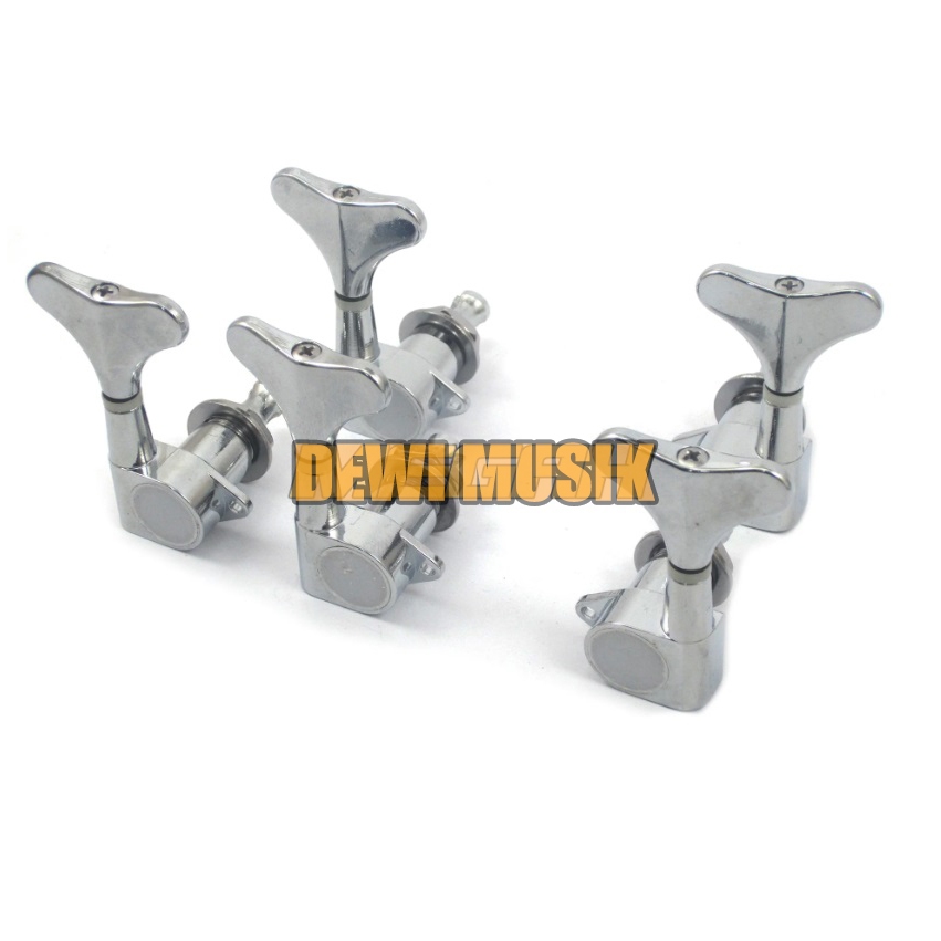 DRYER BASS 5 SENAR R3-L2 WARNA CHROME BLACK AG681 / 5 STRING BASS TUNING PEGS (SC2820)
