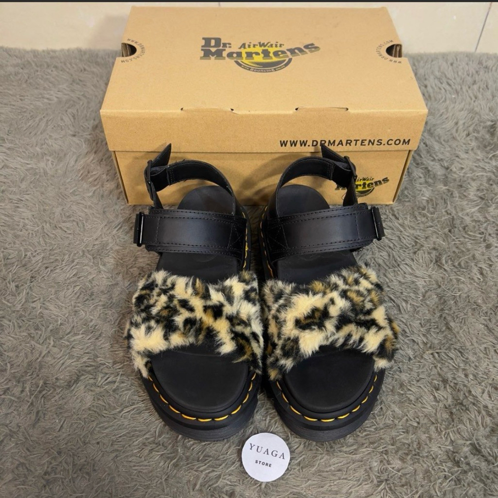 Very Rare (Size 37) Dr Martens Voss II Fluffy Slip on Sandals Original