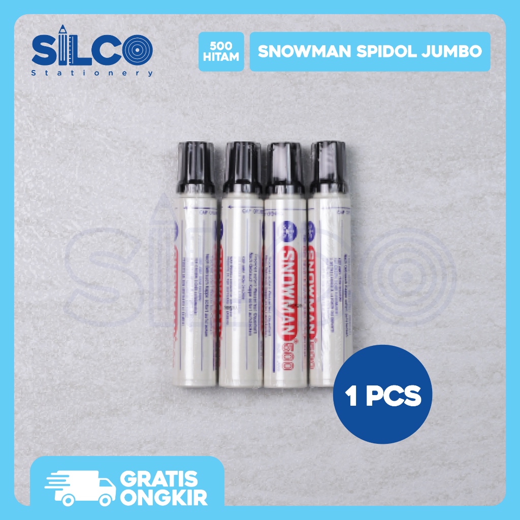 

Spidol Jumbo SNOWMAN - Hitam / Biru / Merah [PCS]