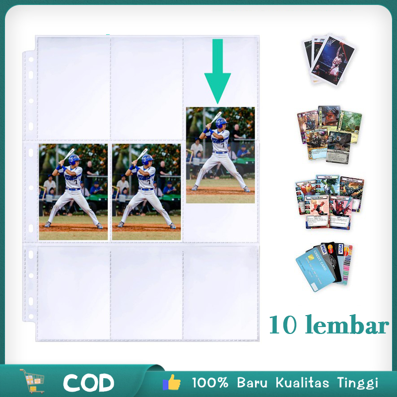 

10 Lembar A4 Sleeve Kpop A4 Transparan Sleeve Binder 9p Page Ring Binder For Kpop
