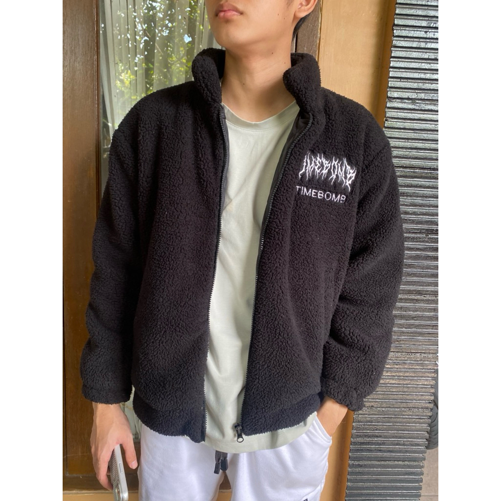 jaket sherpa timebomb