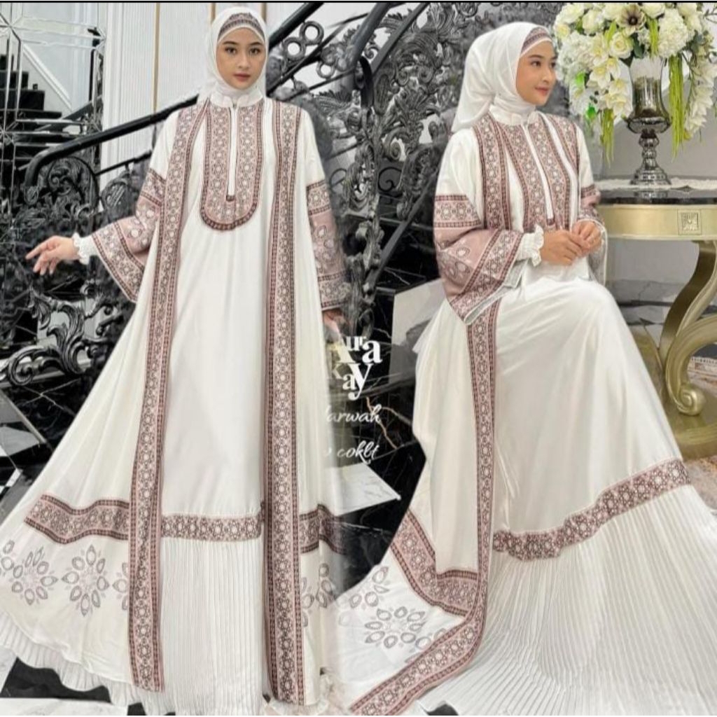 dress set marwah aurakay terbaru