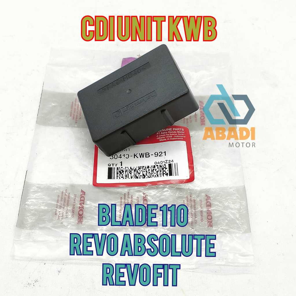 CDI Unit Ori Honda KWB Absolute Revo Blade 110 Revo Fit Kapasitor CDI Original AHM