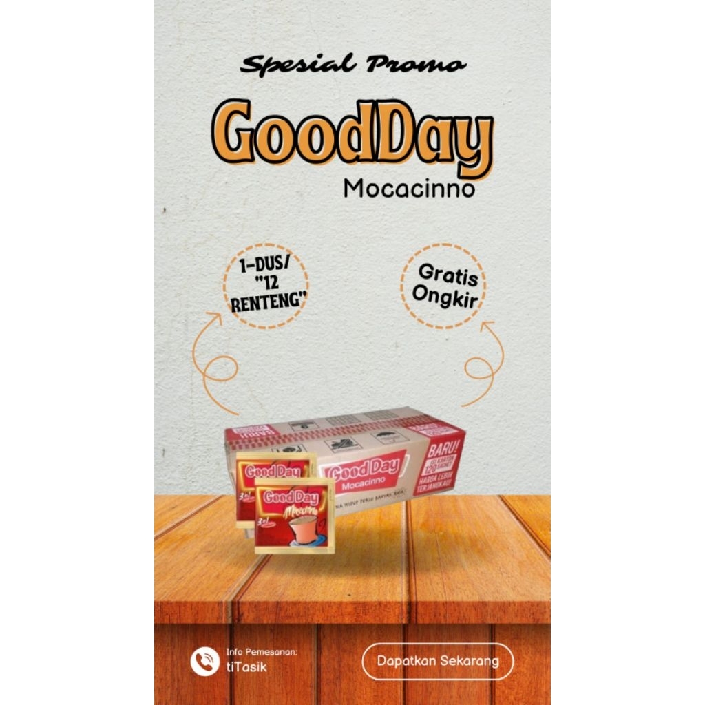 

Good Day Mocacinno 1Dus-12Renteng-120Sachet