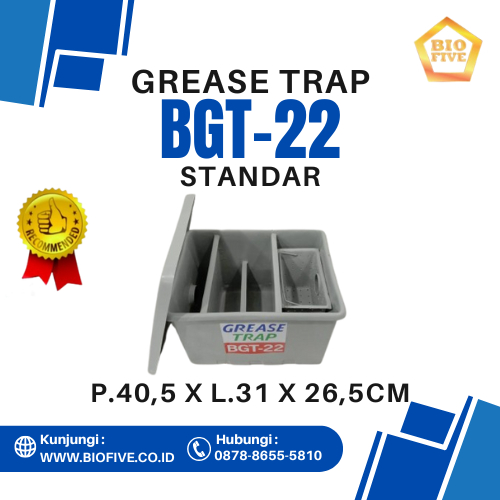perangkap lemak minyak dapur anti korosi GREASE TRAP BGT-22
