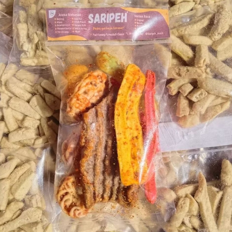 

MIX SEBLAK KERING CAMPUR KERUPUK KOIN RAFAEL BETON MAKARONI BANTET KRIUK BASRENG Daun Jeruk saripeh_snack