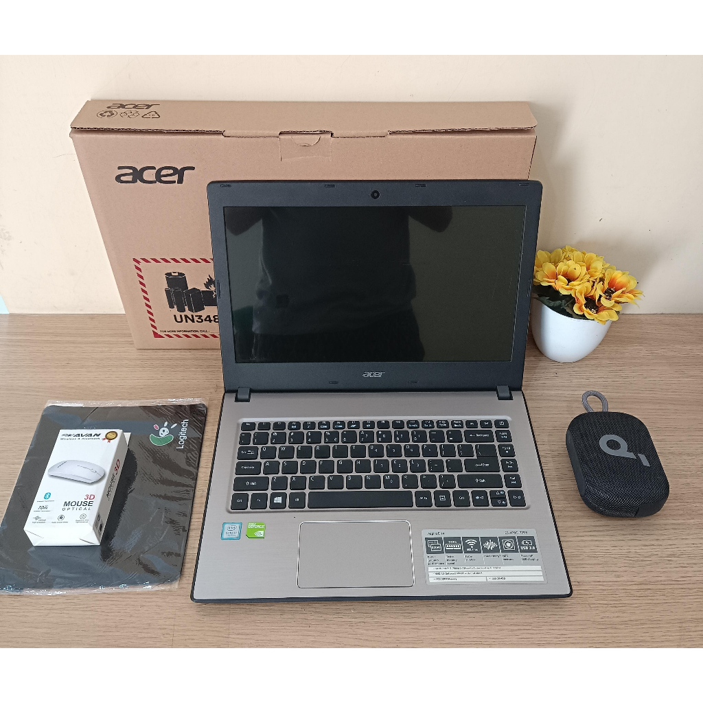 FLASH SALE BULAN JUNI LAPTOP ACER E5-476G DUAL GRAPHICS CARD INTEL CORE I7 7500U RAM 16 GB SSD 256 G