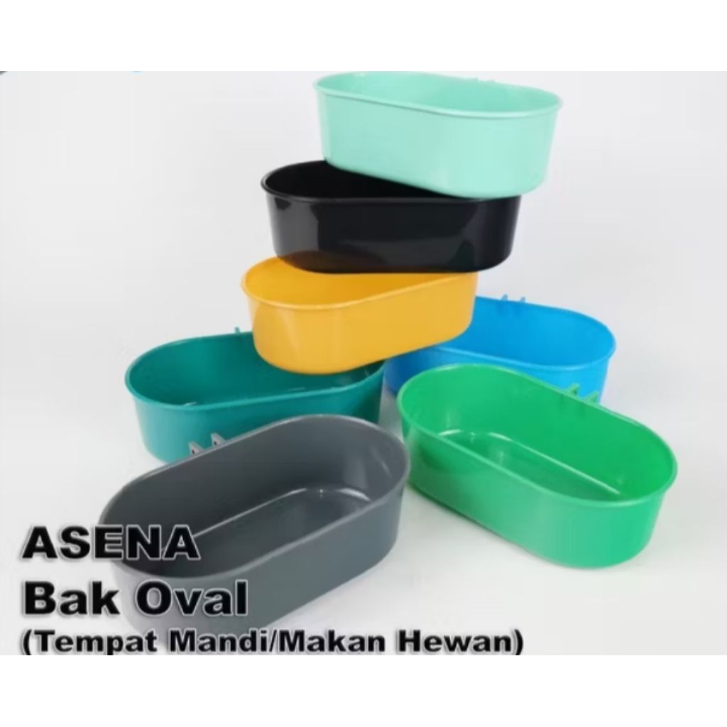 CEPUK BAK OVAL ASENA CEPUK WADAH PAKAN MINUM MANDI BURUNG/AYAM