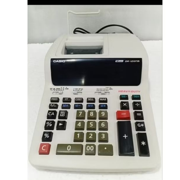 

Kalkulator Printing/Calculator Kasir CASIO DR -120TM/REAL PICTURE/DISPLAY TOKO/GARANSI