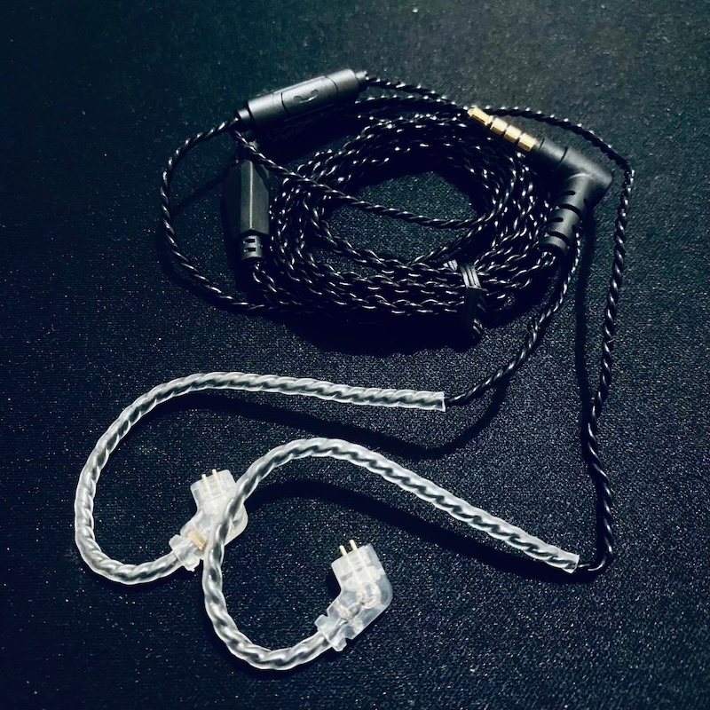 Copper Silver Plated 2 Pin 0.75mm Earphone Cable Replacement For KZ TRN CCA