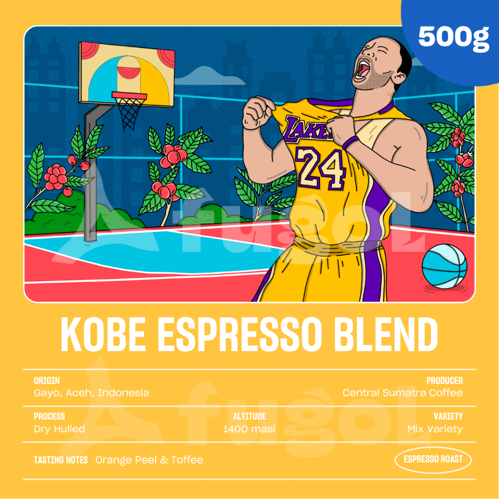 

Kopi Arabica Espresso KOBE BLEND (500gr) - Specialty Coffee - Blend For Espresso