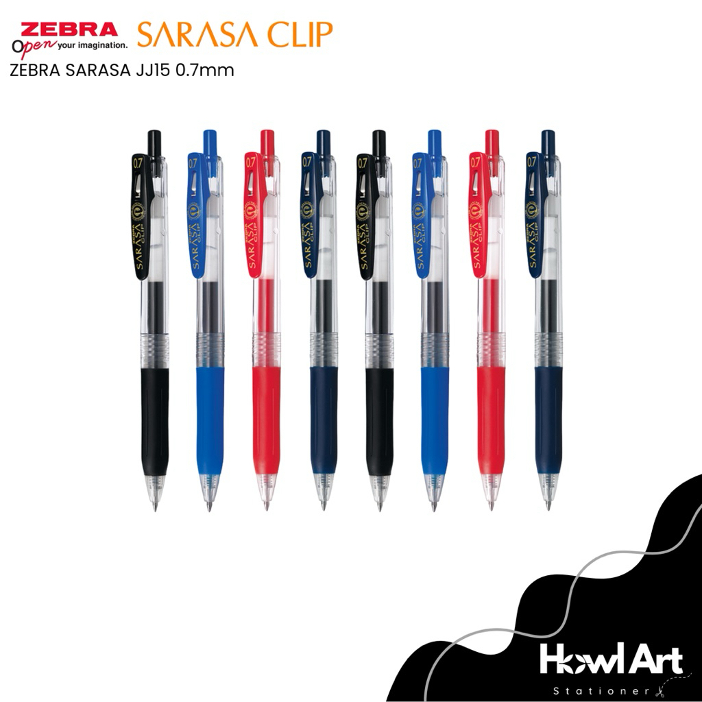 

ZEBRA Sarasa Clip JJ15 Pulpen Gel 0.7mm Retractable Ballpoint pen Waterproof