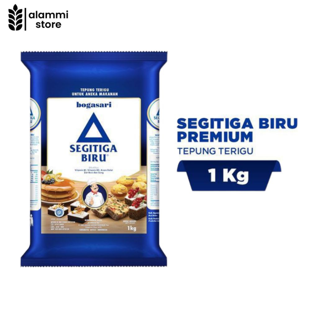 

Tepung Terigu Segi Tiga Biru Premium 1Kg