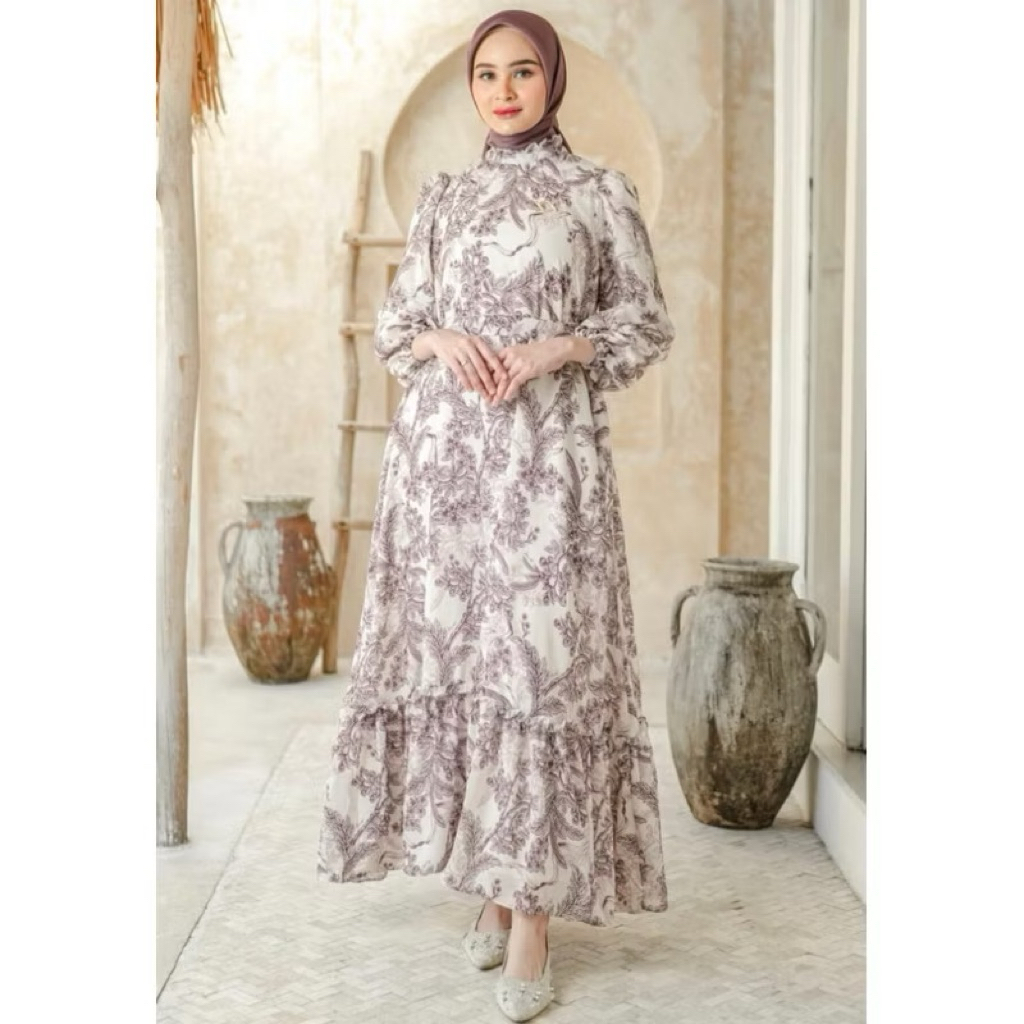 wearing klamby ruby dress