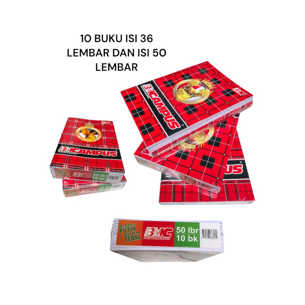 

Promo 1 Pack buku Tulis Campus Besar Isi 36 Lembar Dan 50 Lembar