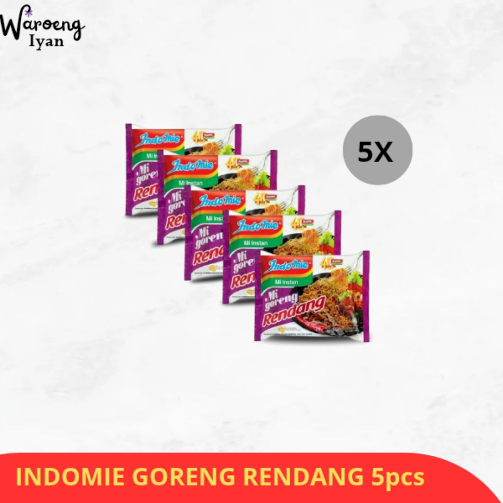 

MIE INSTAN INDOMIE GORENG RENDANG ISI 5pcs