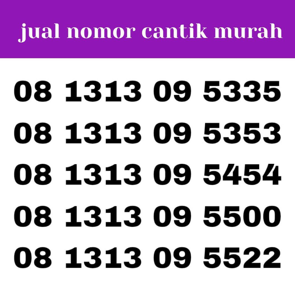 kartu perdana simpati telkomsel prabayar nomor cantik murah kuota internet 1313