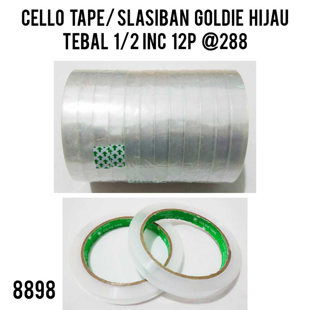

Selotip Bening 1/2 Inch / Lakban putih bening1/2 inci