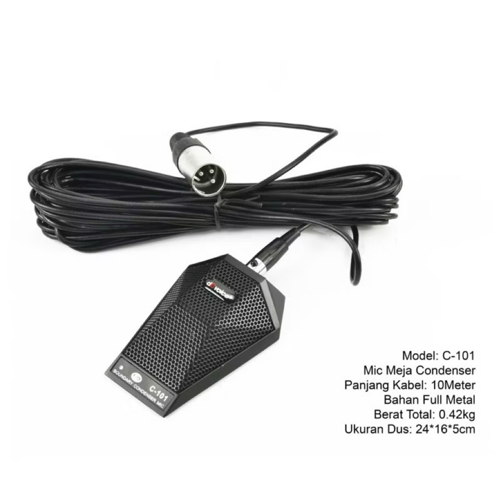 Mic Condenser Boundary dB Voice C 101 Original Condensor Meja dBVoice C101 Bagus ( Bisa COD )