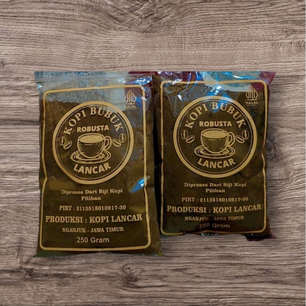 

KOPI BUBUK ROBUSTA LANCAR - KODE 58 / 250 gram