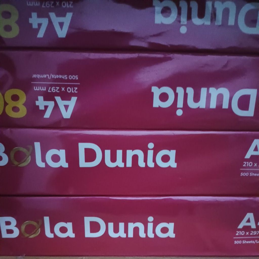 

kertas A4 210 x 297 mm 500 lembar