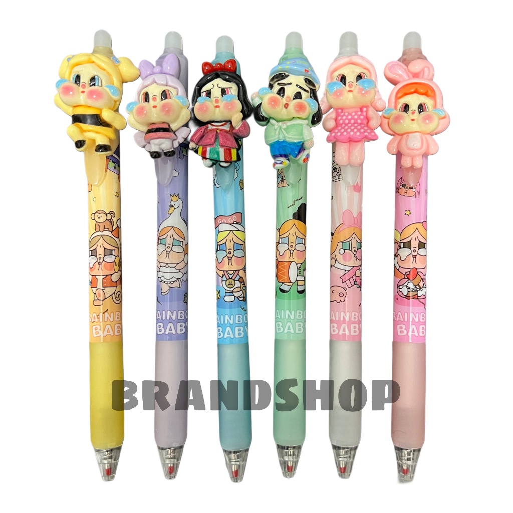 

Pulpen Cetek Anak Cry Baby 3D Pen Cetek Rainbow Baby Karakter Lucu Kartun 0.5mm