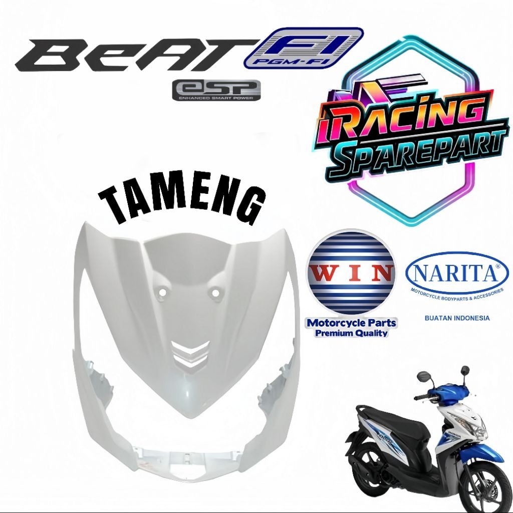 Tameng Depan Beat FI 2015 Putih