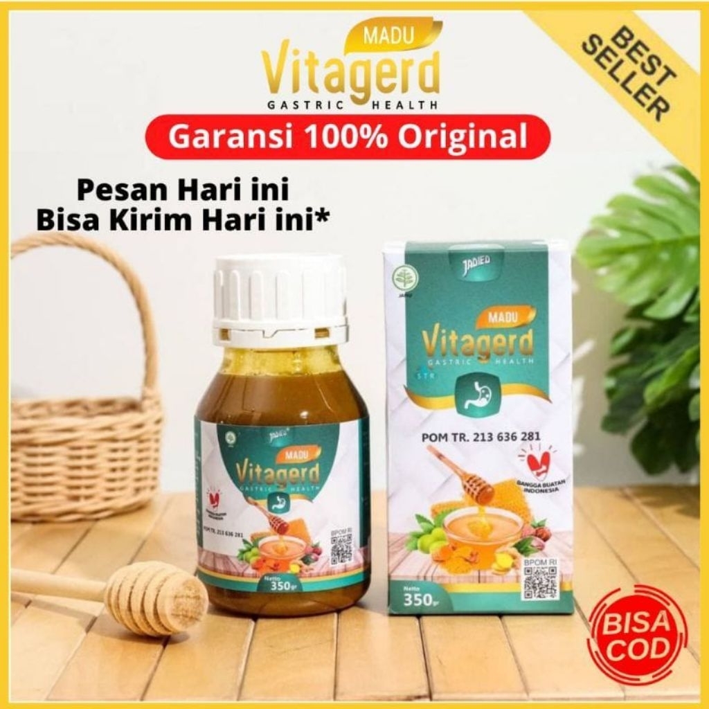 

(TERLARIS) Madu Vitagerd Asli 100% Original - Madu Herbal Gerd & Asam Lambung