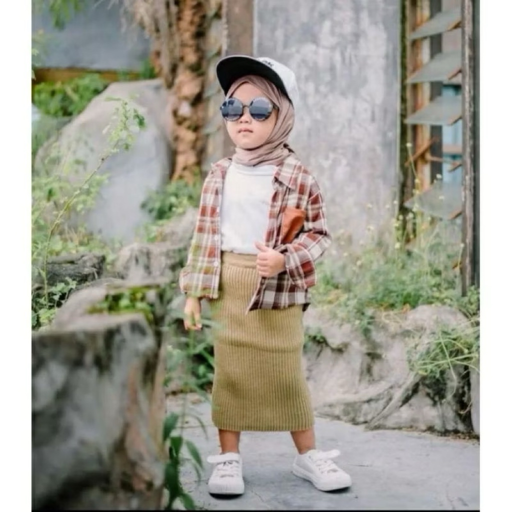 SALE 10.10 1-6 tahun rok anak perempuan span beuzee rajut