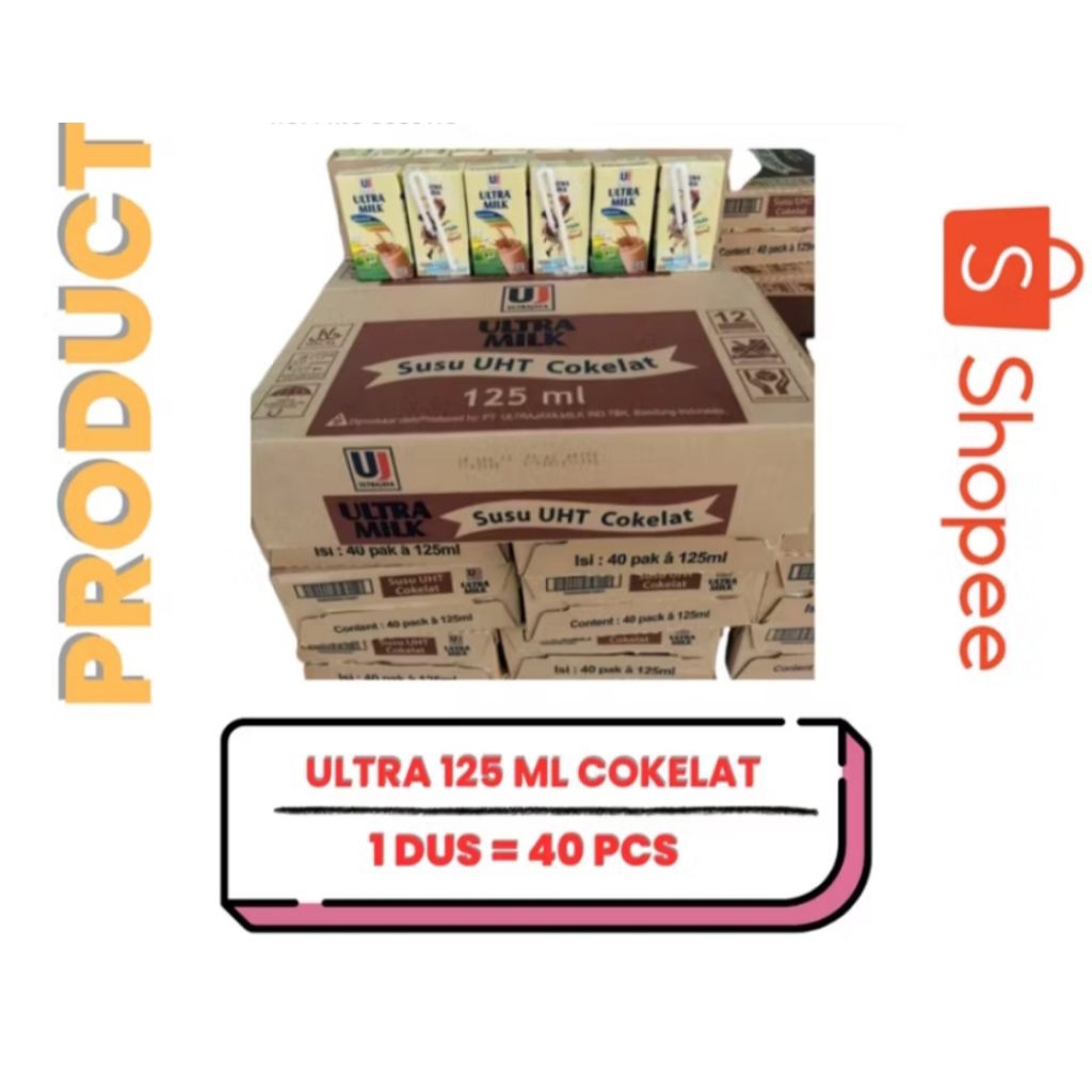 

susu ultra mini coklat 125ml (40 pcs)