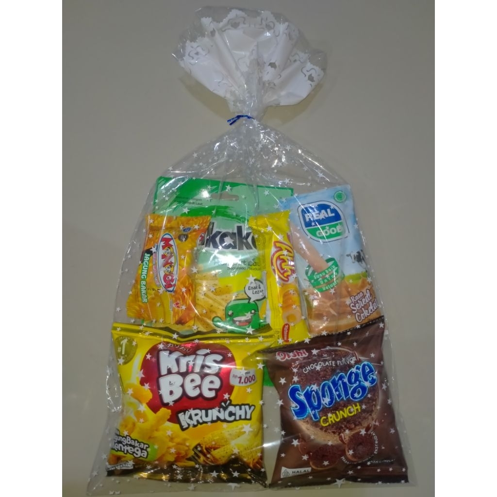 

[Minimal Order 5 Pcs] Paket / Bingkisan / Hampers Snack Hadiah Ulang Tahun/ Perpisahan Anak Murah