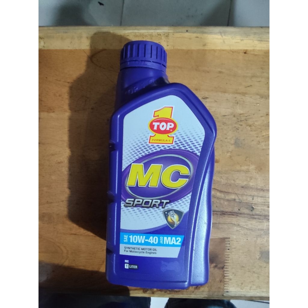 OLI MESIN TOP1 MC SPORT 1LITER 100% ORIGINAL
