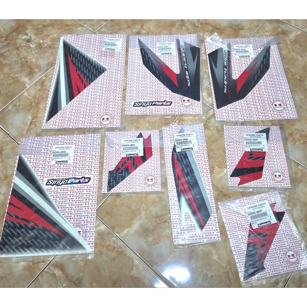 STIKER STRIPING NINJA R 2013/14 PUTIH ALBINO ORIGINAL KAWASAKI