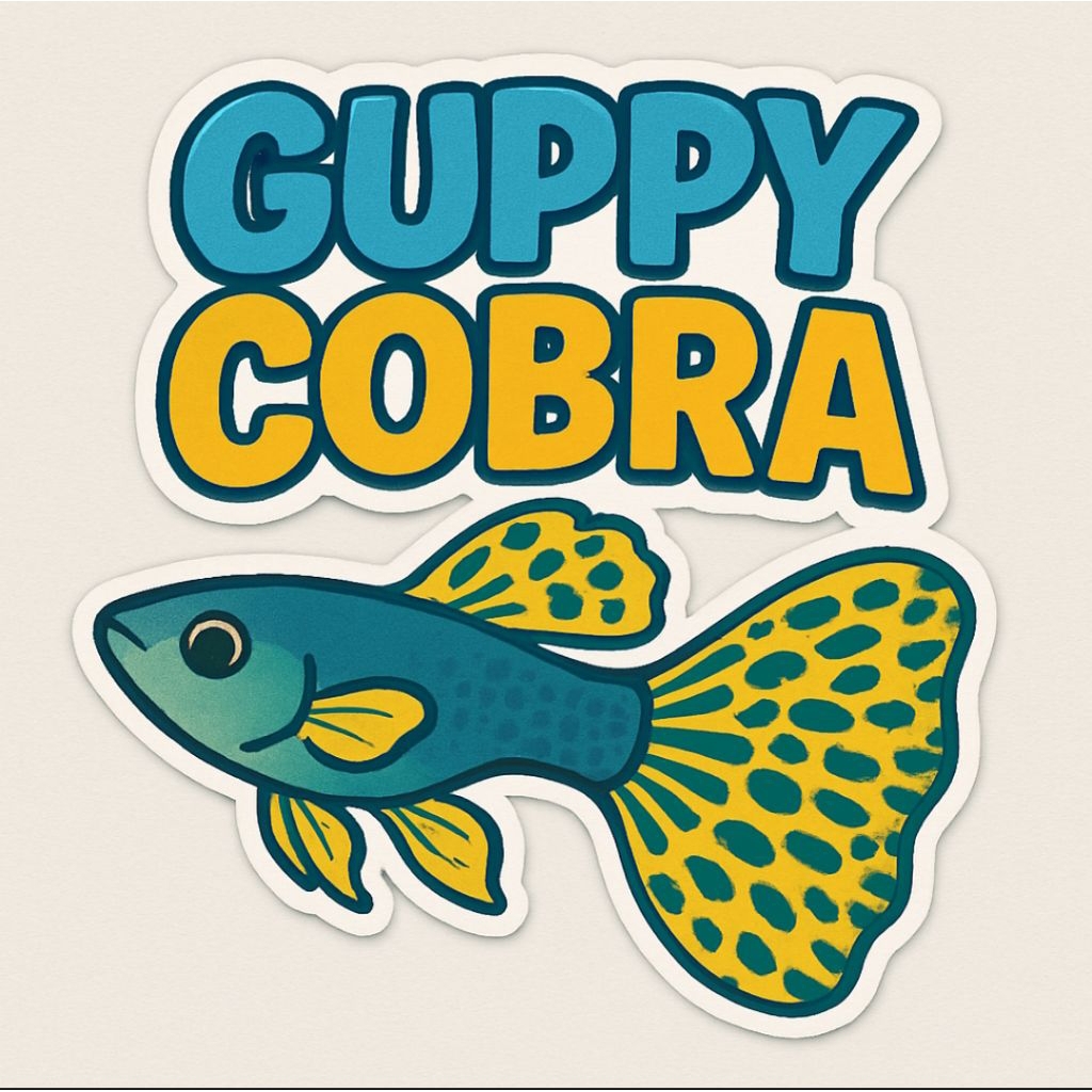 stiker guppy cobra