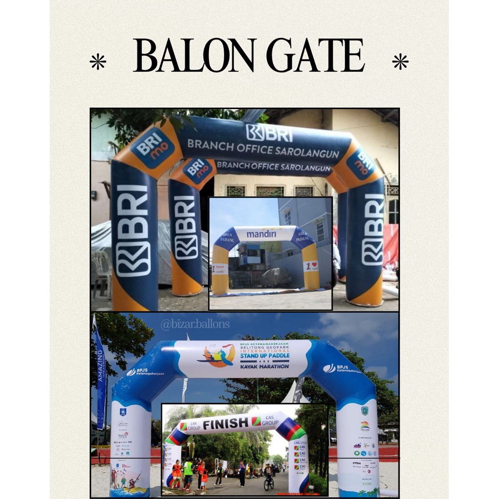 BALON GATE GAPURA / BALON PROMOSI / TERMURAH