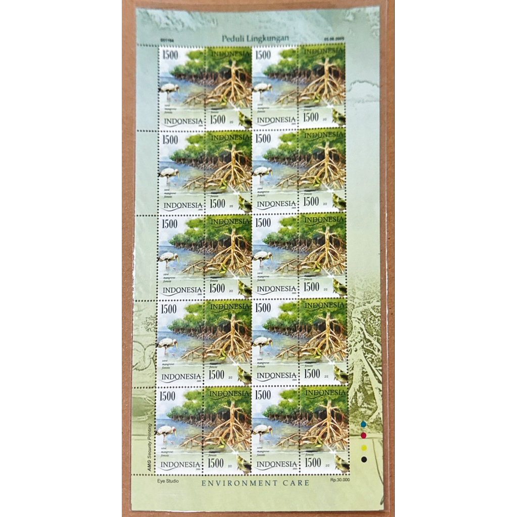 

(FA) PRANGKO INDONESIA 2005 FULL SHEET PEDULI LINGKUNGAN 2V SERIES X 10 SERI MNH.