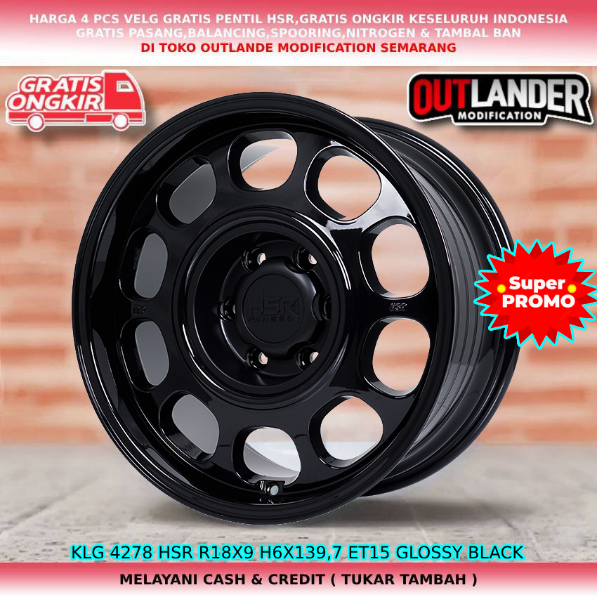 velg lobang 6 model kaleng untuk mobil Colorado Trailblazer Everest H3 dll hsr klg ring18
