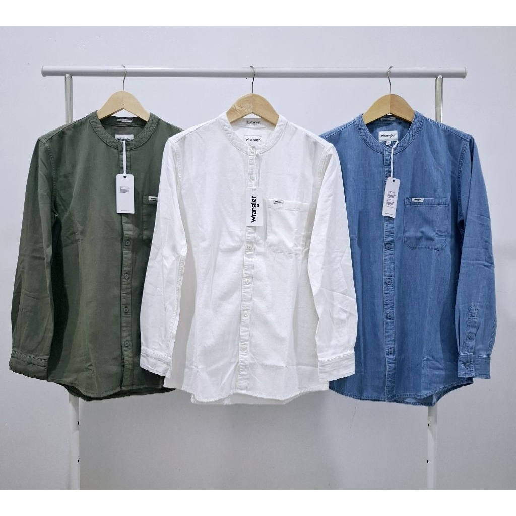 Wrangler Baju Koko pria Lengan Panjang Hyde Original Official Sale