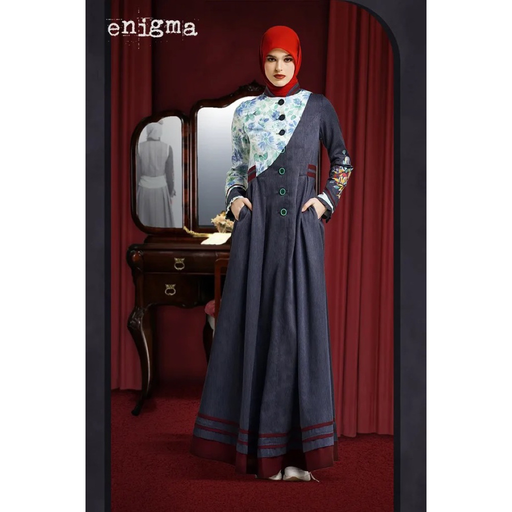 GAMIS TUNEECA SID ATLANTTA T-1124014 (TUNEECA ENIGMA ) GAMIS MUSLIMAH MODERN EKSLUSIF KEKINIAN