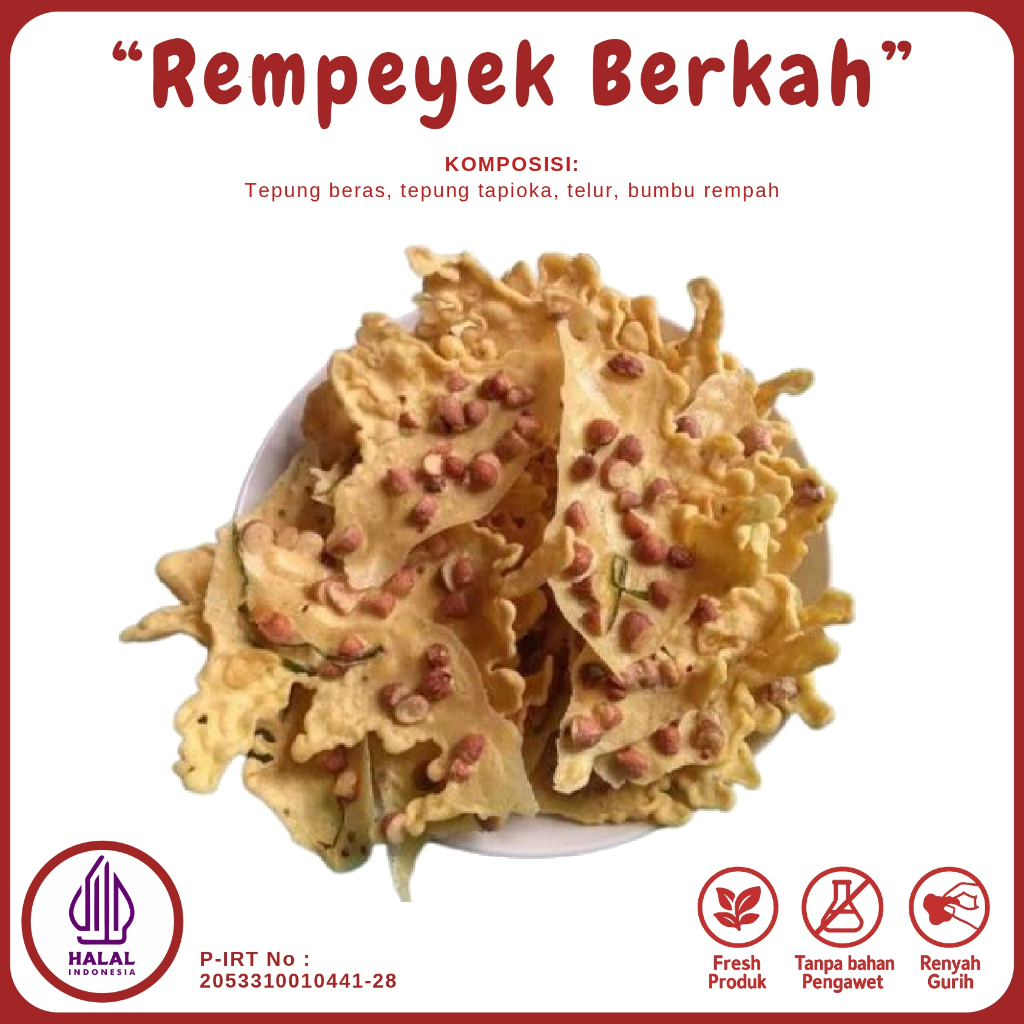 

Rempeyek Berkah Bu Ruby Klaten - Gurih | Renyah | Tanpa Pengawet