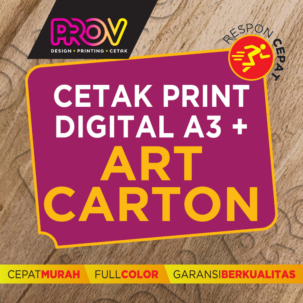 

PROV PRINT A3+ MURAH RP 3700 / ART CARTON 210-310 / 1 SISI - 2 SISI / LAMINASI