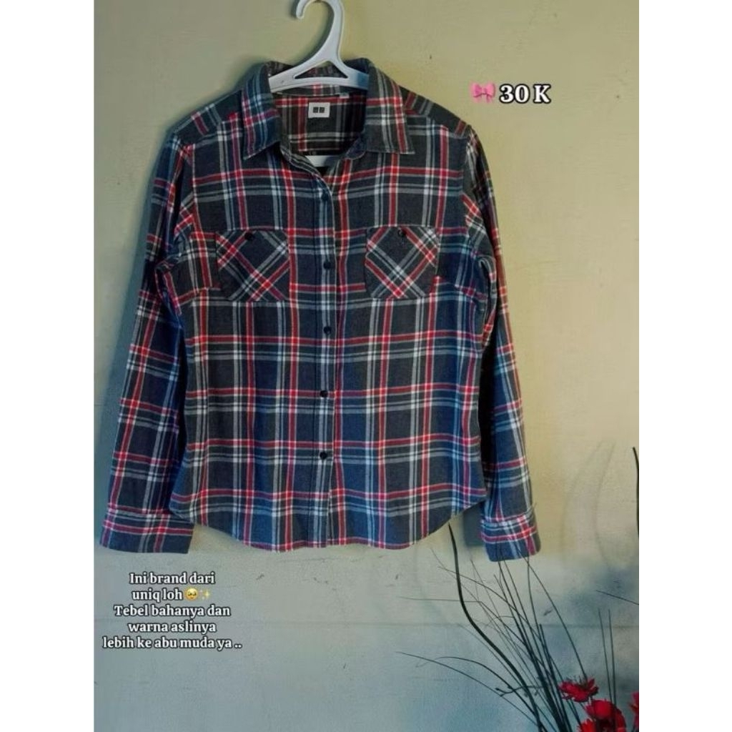 PRELOVED / PRELOV KEMEJA BRANDED UNIQ OUTFIT WANITA