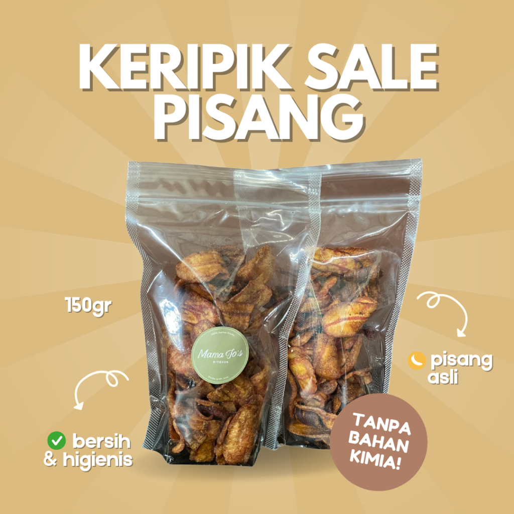 

Kripik Sale Pisang by Mama Jo's Kitchen - Keripik Sale Pisang - Sale Pisang Manis - Makanan Ringan - Makanan Manis - Jajanan Ringan - Jajanan Manis - Cemilan Ringan - Cemilan Ringan - Pisang Sale - Pisang Coklat - Pisang Cokelat - Makanan Kekinian